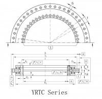 Подшипник поворотного стола серии YRTC
