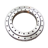 Medium size crossed cylindrical roller slewing bearings with an external gear