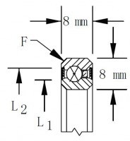 Четырехточечный радиально-упорный шарикоподшипник метрической серии